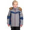 Dievčenská lyžiarska bunda KILPI, ALISIA sivá,modrá,ružová 134