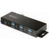 StarTech.com 7-Port Managed USB Hub with 7x USB-A, Heavy Duty with Metal Industrial Housing, ESD & Surge Protection, Wall/Desk/Din-Rail Mountable, USB 3.0/3.1/3.2 Gen 1 5Gbps - Rozbocovac - 6 x USB 3.
