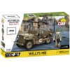 Cobi 3133 World War II Americký ozbrojený terénny automobil Jeep Willys MB