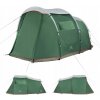 Kempingový stan turistický Pre 4 Osoby KADVA Kavio 41 zelený záhradný