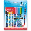 Detské fixky Maped Color'Peps Ocean Life Decorated 12 farieb -