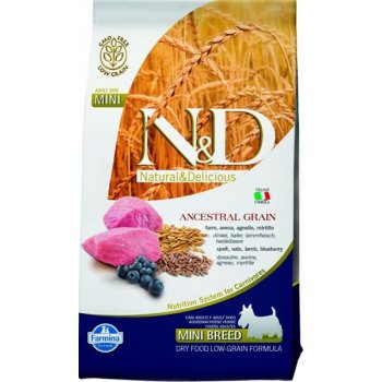 N&D Low Grain Dog Adult Mini Lamb & Blueberry 2,5 kg