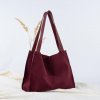 Ammyla Kožená shopper kabelka Valerie (burgundy červená) limited edition