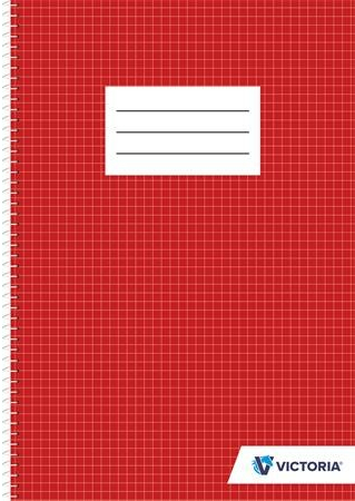 Victoria Paper Špirálový zošit A4 štvorčekový
