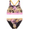 Plavky Roxy Active Joy Crop Top Set anthracite zebra jungle girl 16 rokov 22/23 - Odosielame do 24 hodín