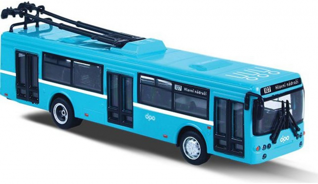 Rappa Kovový trolejbus DPO Ostrava modrý 16 cm