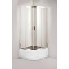 Olsen Spa TOLEDO PLUS Štvrťkruhový sprchový kút 90x90x170cm R550, Chróm Al, sklo číre + Va OLBTOL90CCPLUS