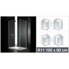 Aquatek GLASS R GLASSR11CH100X8063 (Sprchový kút obdĺžnikový s jednými otváracími dverami)