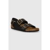 Kožené sandále Birkenstock Milano Bold Gap pánske, čierna farba, 1023622 EUR 42