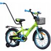 DETSKÝ BICYKEL 16 PALCOV MIRAVO BICYKEL PRE CHLAPCA KOŠÍK VODIACA TYČ