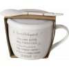 Boltze Porcelánový hrnek s víčkem a lžičkou, PEKAŘSKÝ, 600 ml