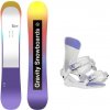 Gravity Thunder Jr juniorský snowboard + Gravity Fenix white/lavender viazanie - 135 cm + S (EU 37)