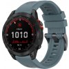 Remienok Solid Wristband tmavosivý pre Garmin Fenix 7 Solar