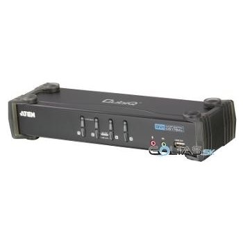 Aten CS-1764A 4-Port DVI USB 2.0 KVMP Switch, 4x DVI-D Cables, 2-port Hub, Audio