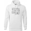 Matematika - čomu nerozumieš - Mikina pánska Cape s kapucňou - 3XL ( Biela )