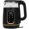Adler AD 1305 BG, 2200 W, 1,7 l, Dotykové ovládanie, Filter vodného kameňa, Plast-sklo, Čierno-zlatá, Rýchlovarná kanvica