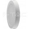 V-TAC Mini LED panel okrúhly prisadený Backlit 12W, 3000K, 1200lm, VT-60012-RD (V-TAC)