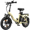 ESKUTE D100 skladací elektrický bicykel - Off-white