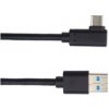 PREMIUMCORD Kabel USB typ C/M zahnutý konektor 90° - USB 3.0 A/M, 2m ku31cz2bk
