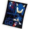 Detská deka Nezastaviteľný Ježko Sonic 130x170 cm