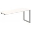 Hobis Pracovný stôl UNI O, k pozdĺ. reťazeniu, 160x75,5x60 cm, biela/sivá