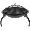 Ohnisko Strend Pro Homefire, BBQ, gril s roštom, na drevené uhlie, kovové, okrúhle, 545x400 mm