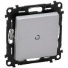 Legrand VALENA LIFE Spínač č.1 s orientačným osvetlením hliník 752310