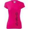 Hory bicykel úsmev - Dámske Fantasy športové (dresovina) - XS ( Neon Pink )