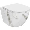 Mexen Lena WC misa Rimless s pomaly uzatvárateľným sedadlom slim, duroplast, biely kameň - 30224094