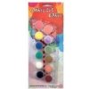 Teddies Akrylové farby 12ks so štetcom a na keramiku, sklo, kamene na karte 11x26,5cm
