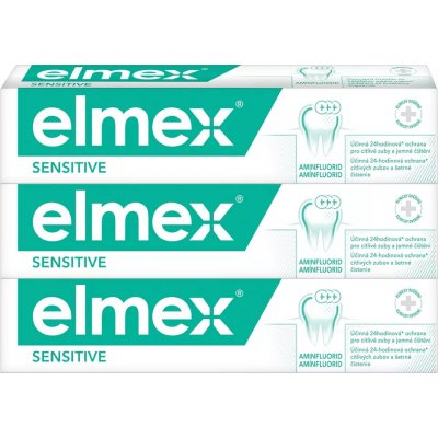 Elmex Sensitive zubná pasta 3 x 75 ml