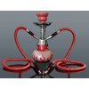 SHISHA 1 s kufríkom červená 25 cm