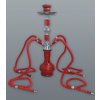 Vodná fajka HOOKAH 44cm/4 červená