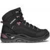 Lowa Renegade GTX Mid W black/prune dámské nepromokavé kožené trekové boty - 39 a 1/2 EUR