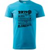 1979 v kocke - Klasické pánske tričko vyššej gramáže - XL ( Svetlý tyrkys )