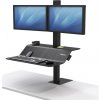 Polohovateľný stojan Sit-Stand Lotus VE pre 2 monitory