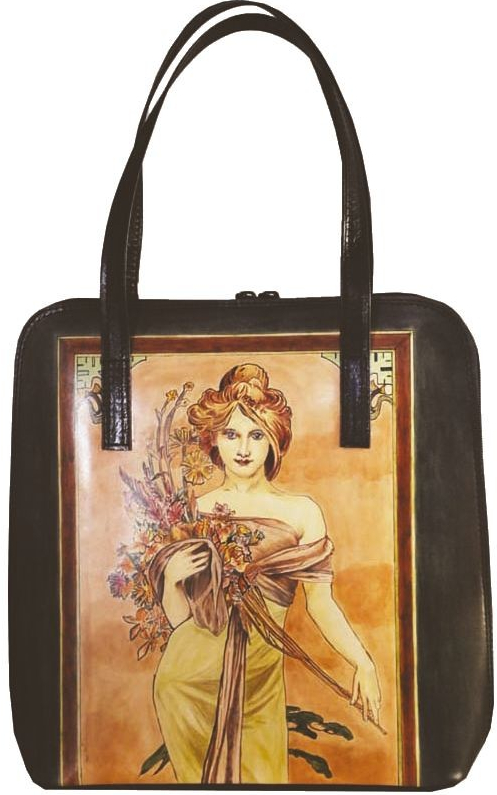 ručne maľovaná kabelka 8192 inšpirovaná motívom Alfons Mucha od 484 € -  Heureka.sk
