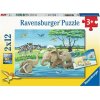 RAVENSBURGER Puzzle Mláďata zvířat 2x12 dílků