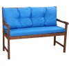 Setgarden Poduška na záhradné lavice 150x60x50cm modrý | Podušky na záhradné hojdaèky | Sedáky a podsedáky-Mix | podušky na záhradný nábytok