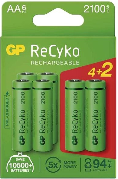 GP ReCyko AA 2100 mAh 6ks B2121V od 15 € - Heureka.sk