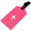 Menovka / visačka na kufor lietadlo - 1 ks 1 pink