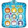 LEAN Toys 28734 Interaktívna hudobná tanečná podložka pre deti, zvieratká, LED svetlá, modrá