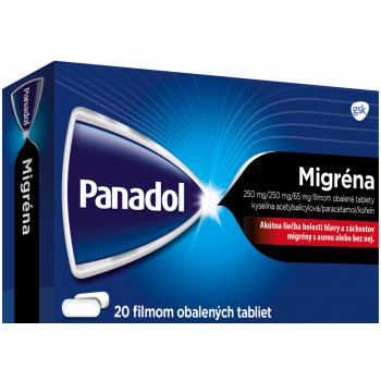 Panadol Migréna tbl.flm.20 x 250 mg/250 mg/65 mg