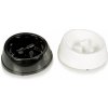 Miska DUVO+ melamínová, lesklá, čierna/biela, priemer 19 cm, L - 1400 ml