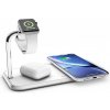 ZENS Aluminium Dual Wireless Charger + Watch 10W - White ZEDC05W