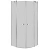Roca Capital sprchovací kút 90x90 cm polkruhová chromová lesklé/priehľadné sklo AM4309012M