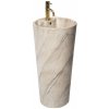 REA - Voľne stojace umývadlo Blanka Natural Matt Marble 40x40 REA-U4664