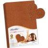 Bellatex froté plachta hnedá 140x200