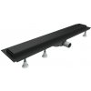 OMNIRES - LOWFIX lineárny sprchový odtok s pevnou mriežkou, 90 cm čierna /BLH/ LOWFIX90GBL