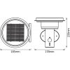 OSRAM LED nástenné svetlo ENDURA STYLE SOLAR DOUBLE CIRCLE čierna - 4099854455506